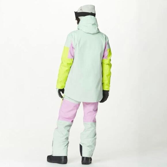 NWT Women's Picture Haakon Hooded Jacket Green Orchid Acid Purple Mint Medium - Picture 2 of 6